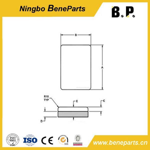 Backhoe Excavator Bucket Attachments Sb414 Domed Edge