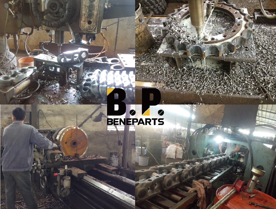 450e 450g Bulldozer Excavator Loader Backhoe Rubber Track Sprocket Roller Undercarriage Parts ID1354/37 Track Link Chain Shoe Assembly
