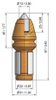 Round Shank Cutter Bit Trencher Tip B1hdk13/22