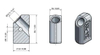 Round Shank Cutter Bit Trencher Tip B10.1645