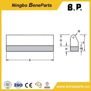 White Iron Wear Parts DLP947 Shaped Wear Bars