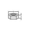 Excavator Bucket Machine Parts 3K9770 Nut