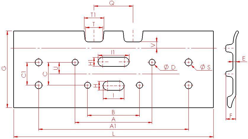 Crawler Bulldozer Undercarriage Parts 3794048 Track Shoe Link Assy Crawler Tractor D9r, D9t
