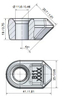 Round Shank Cutter Bit Trencher Tip B11