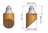 High Quality Weld-on Teeth Trencher Tip Bfz6
