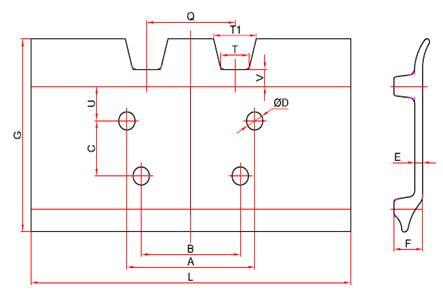Crawler Bulldozer Undercarriage Parts 3794048 Track Shoe Link Assy Crawler Tractor D9r, D9t