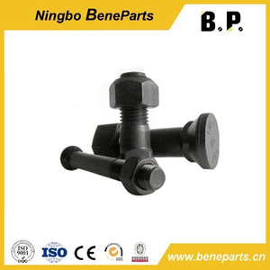 Plow Bolt Track Bolts 6f0196/142-70-12260 Screw 10.9 12.9 Grade 40cr 42CrMo Carbon Steel Hexagon Segment Bolt and Nut