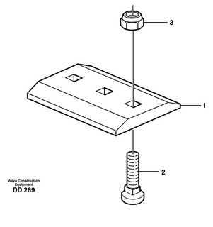 Segment VOE11438927 VOLVO 11438927 L220 L180 Loader Bolt on Edge 