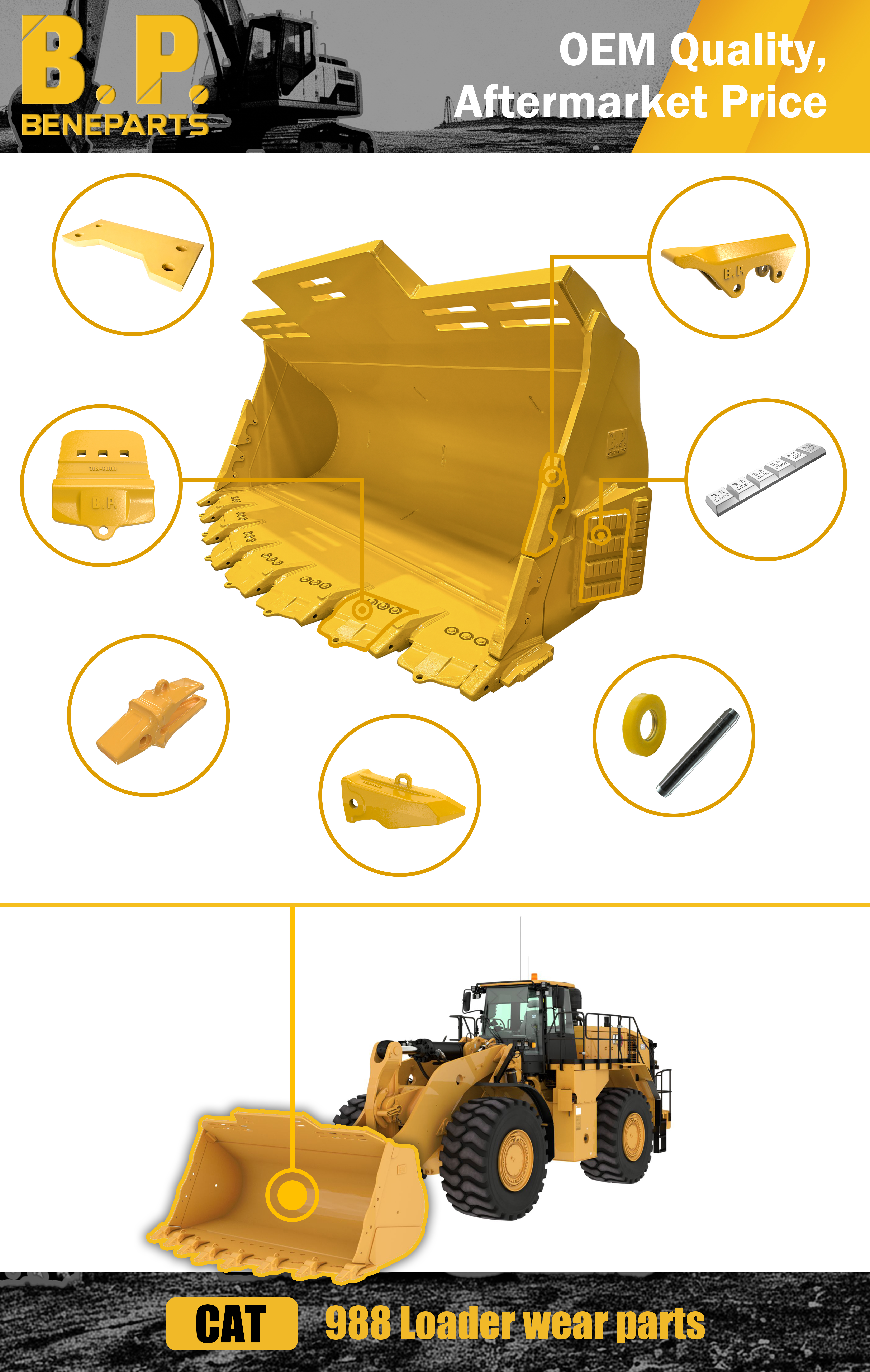 Wear Parts For CAT 988 Wheel Loader