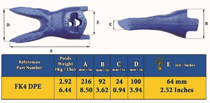 Feurst FK4DPE Bucket Tiger Tooth