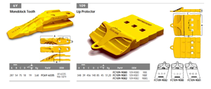 Loader Excavator Monoblock Tooth FC6Y-6335