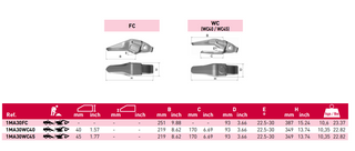 1MA30FC Bucket Adapter Construction 