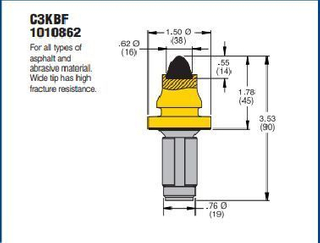 Bullet Teeth C3KBF Drill Bits For Soil And Rock Drilling